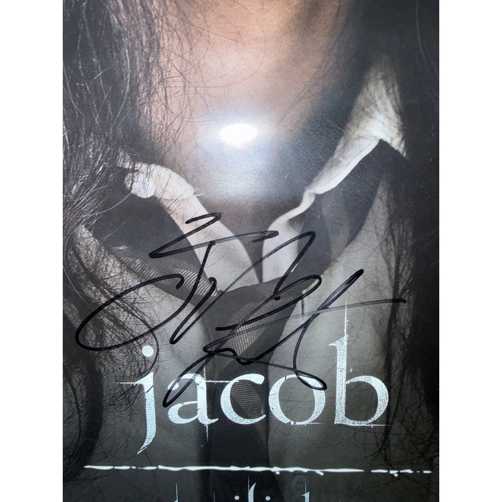 Twilight Jacob Black Autographed Poster Taylor Lautner Signed Framed Movie Promo